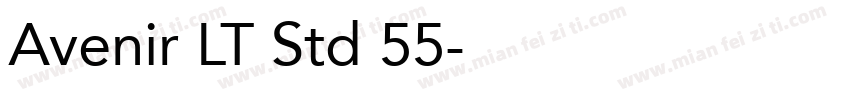 Avenir LT Std 55字体转换